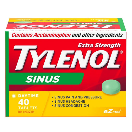 Tylenol Extra Strength Sinus Daytime eZ Tabs 40 Tablets