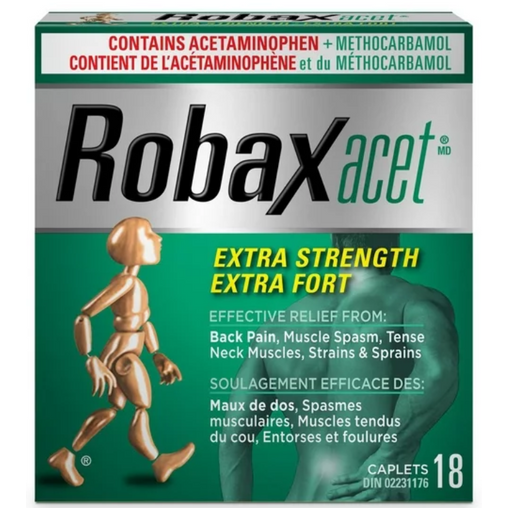 Robaxacet Extra Strength Blister Pack 18 Caplets