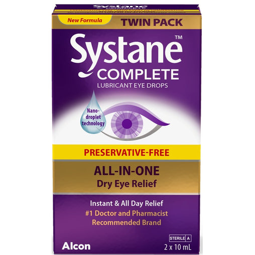 Systane Complete Preservative-Free Eye Drops Twin Pack 2 x 10 mL