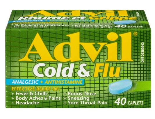 Advil Cold & Flu Caplets 40 Caplets