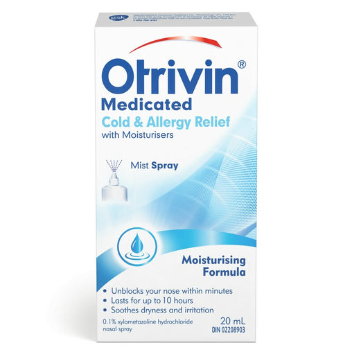 Otrivin Cold & Allergy Relief Nasal Spray with Moisturisers 20 mL