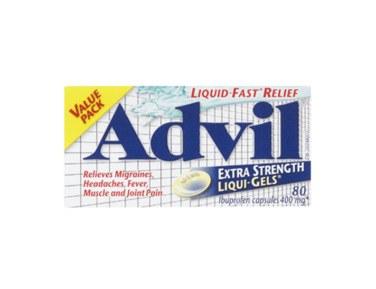 Advil Extra Strength 400mg Liqui-Gels Solubilized Ibuprofen 80 Count