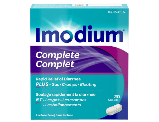 Imodium Complete Rapid Relief of Diarrhea 20 Caplets