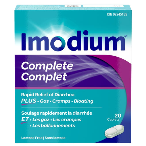 Imodium Complete Rapid Relief of Diarrhea 20 Caplets