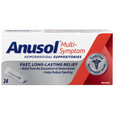 Anusol Multi-Symptom Hemorrhoidal Suppositories 24 Count