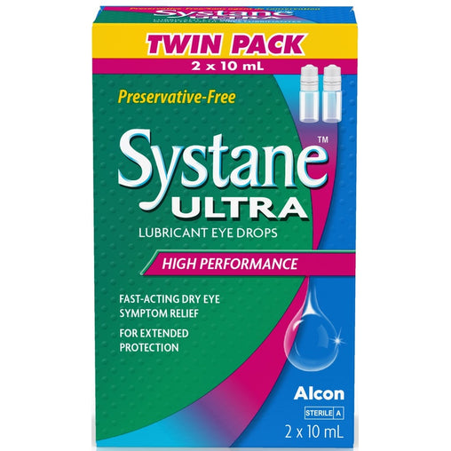 Systane Ultra Preservative-Free Eye Drops Twin Pack 2 x 10 mL