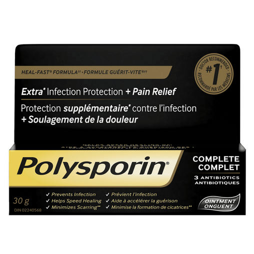 Polysporin Complete Antibiotic Ointment, Heal-Fast Formula, 30g 30 g