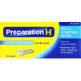 Preparation H Suppositories with Bio-Dyne for Multi-Symptom Relief 24 Count